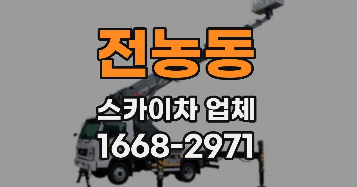 전농동 스카이차 업체