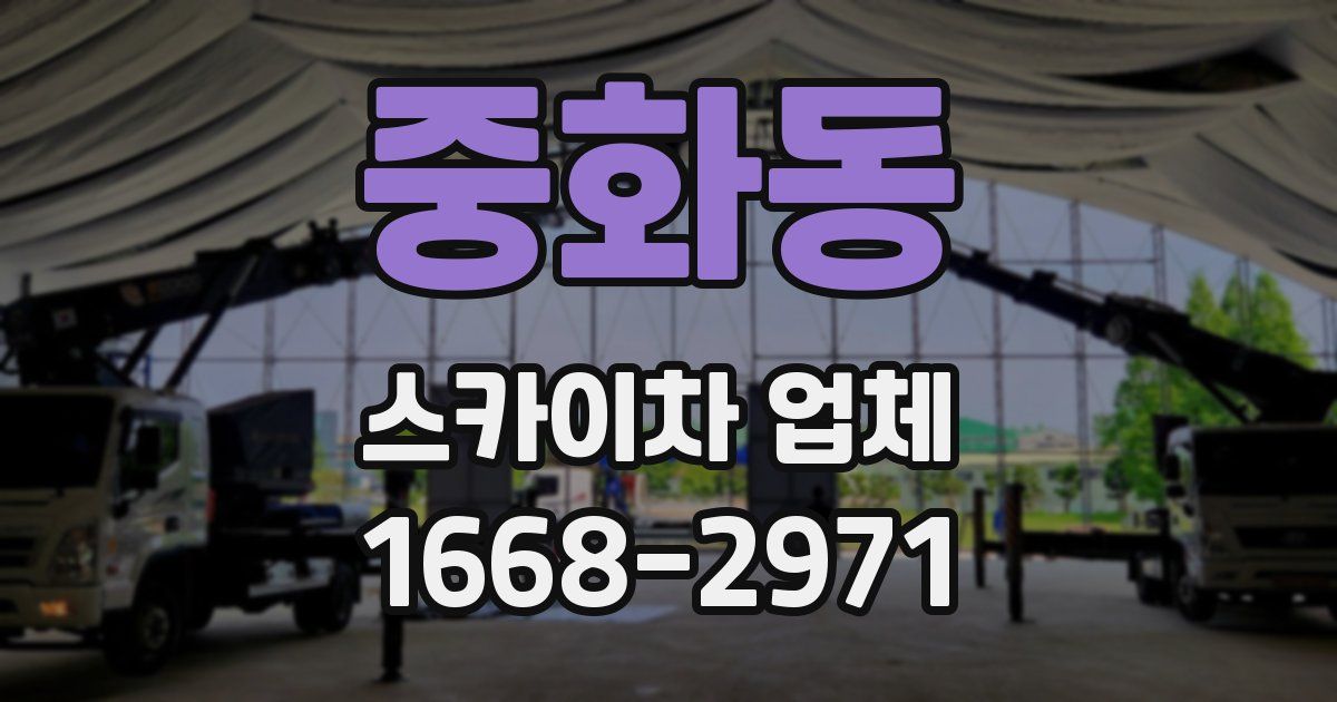 중화동 스카이차 업체