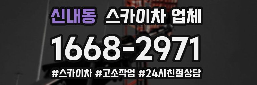 신내동 스카이차 업체