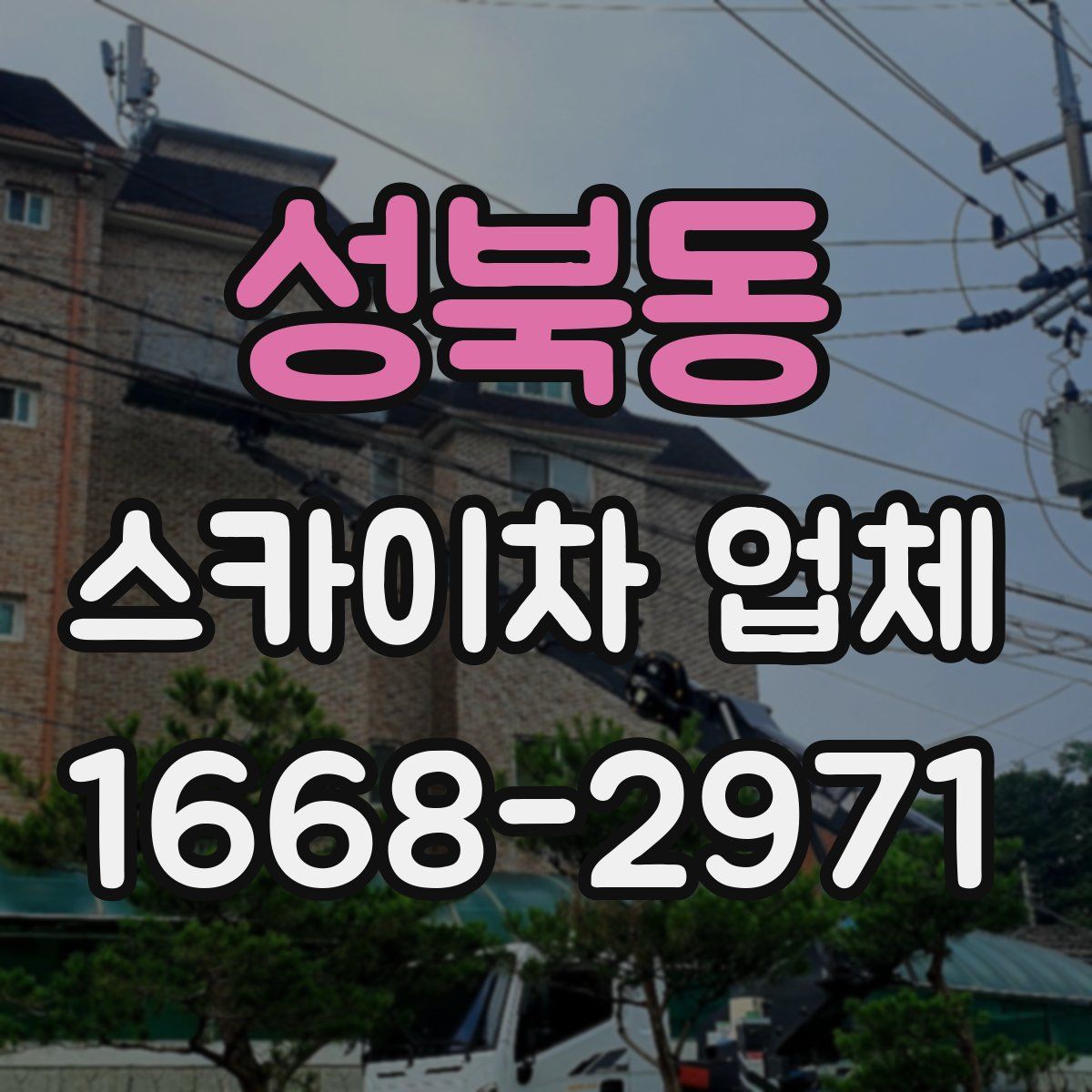 성북동 스카이차 업체
