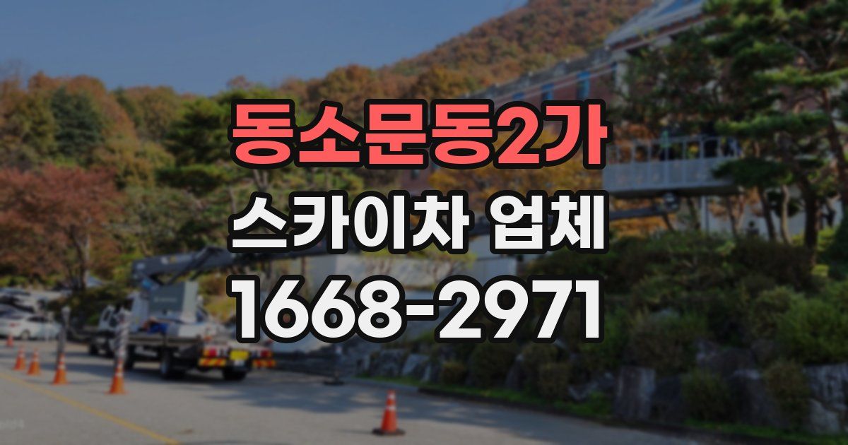동소문동2가 스카이차 업체