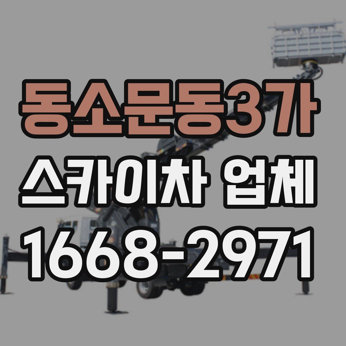 동소문동3가 스카이차 업체