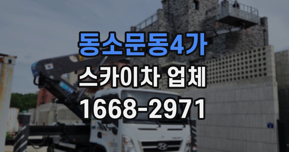 동소문동4가 스카이차 업체