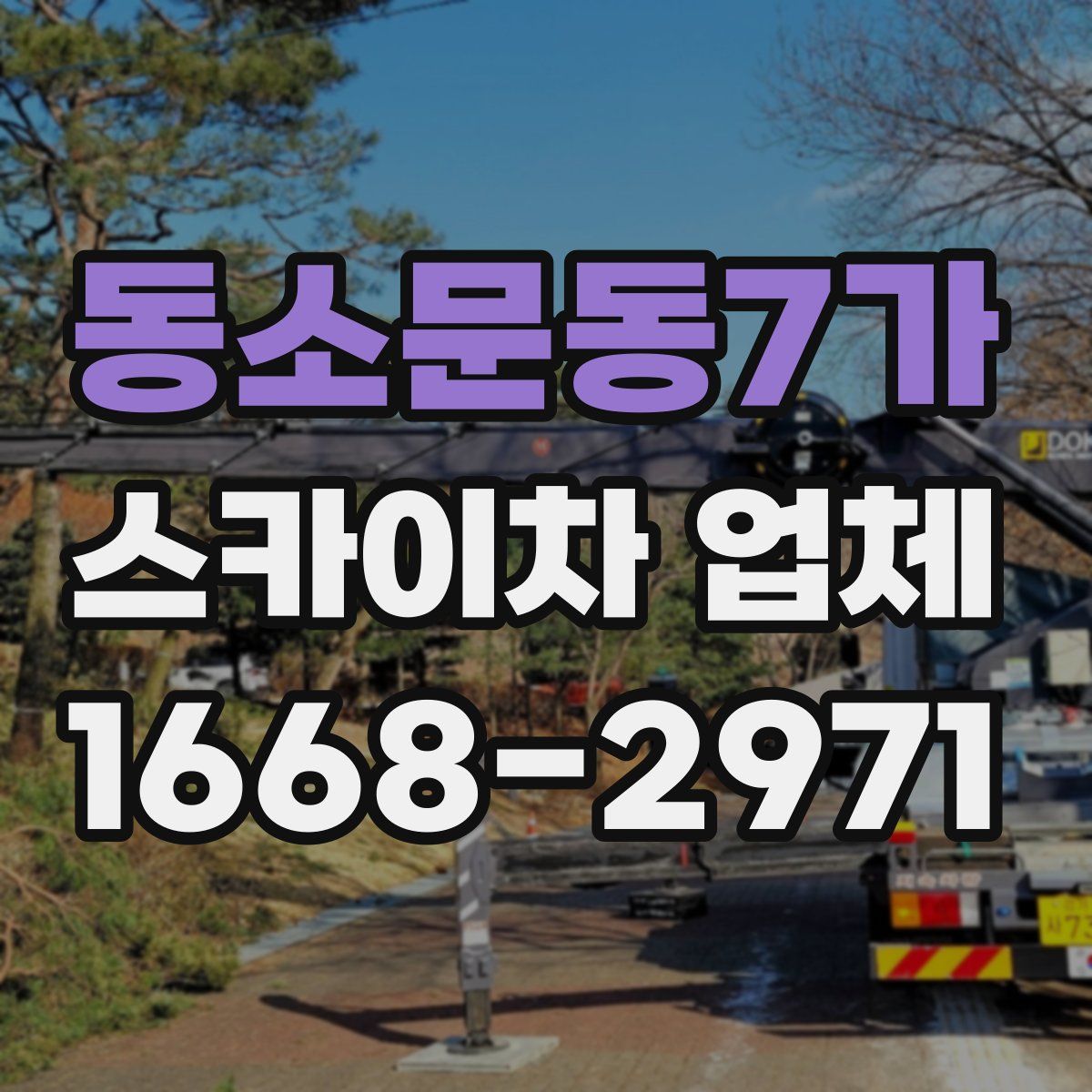 동소문동7가 스카이차 업체