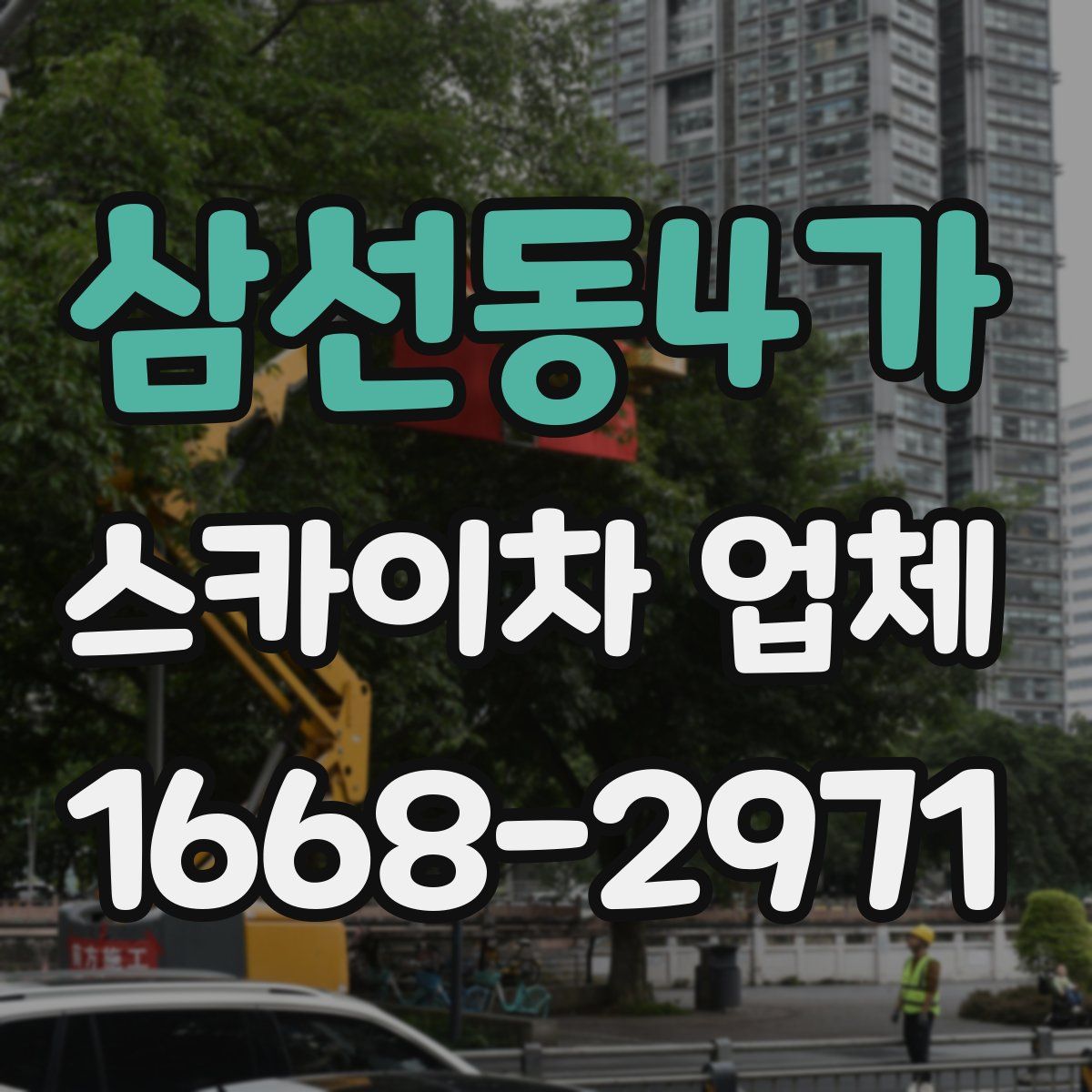 삼선동4가 스카이차 업체
