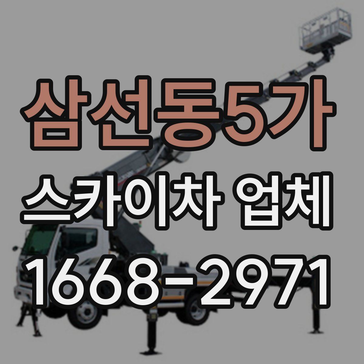 삼선동5가 스카이차 업체