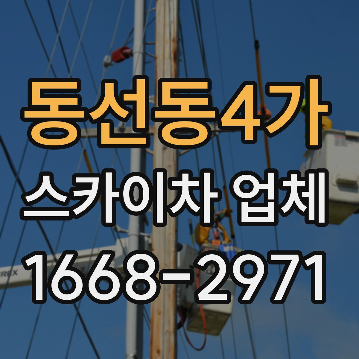 동선동4가 스카이차 업체