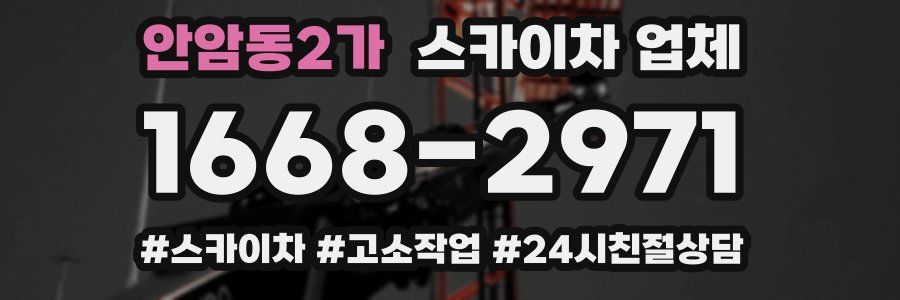안암동2가 스카이차 업체