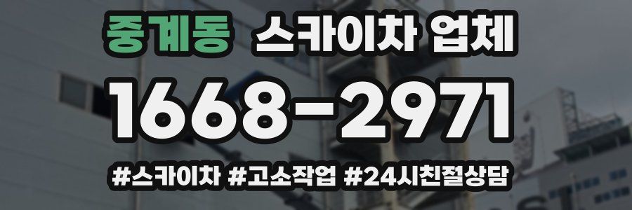 중계동 스카이차 업체