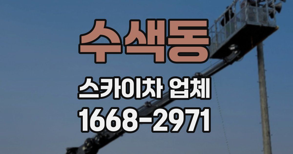 수색동 스카이차 업체