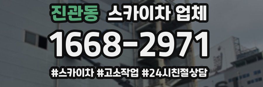 진관동 스카이차 업체