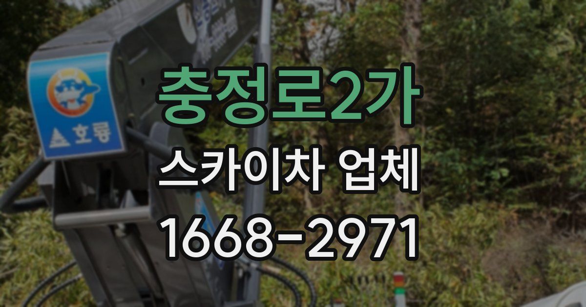 충정로2가 스카이차 업체
