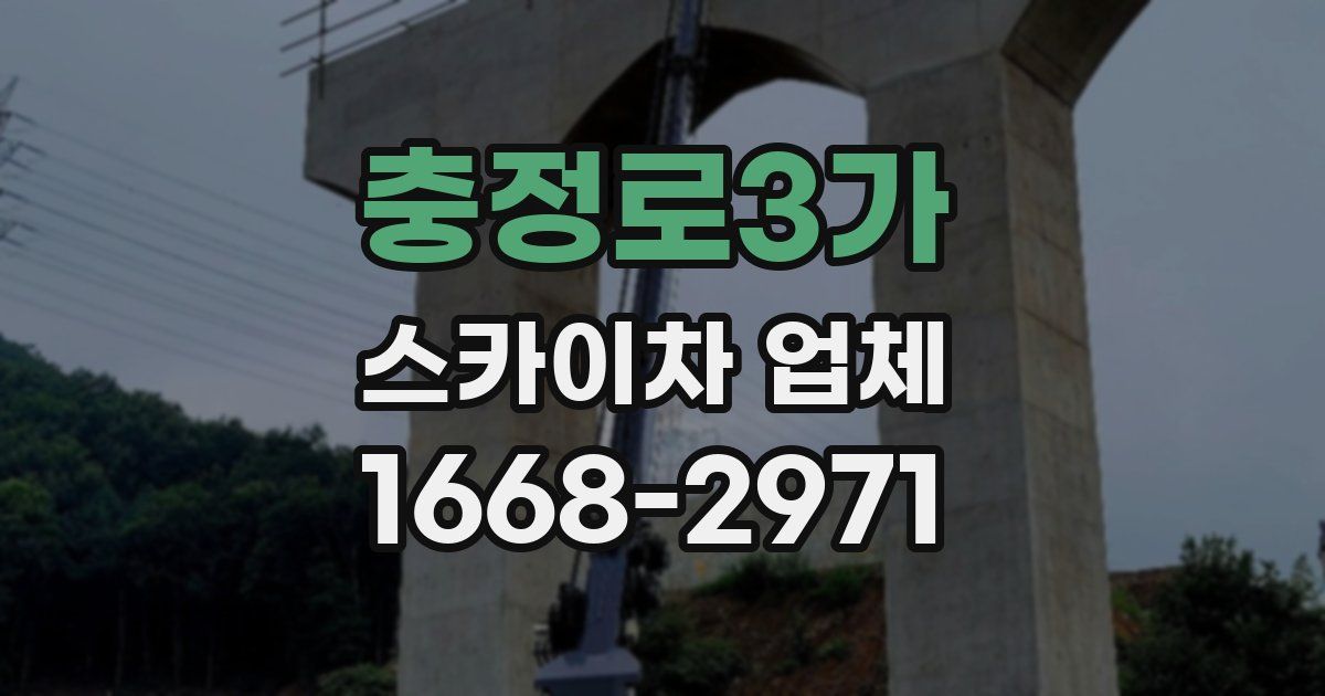 충정로3가 스카이차 업체