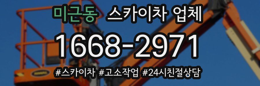미근동 스카이차 업체