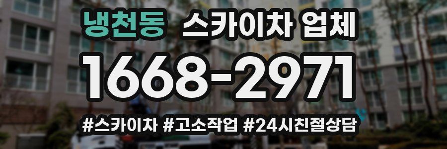 냉천동 스카이차 업체