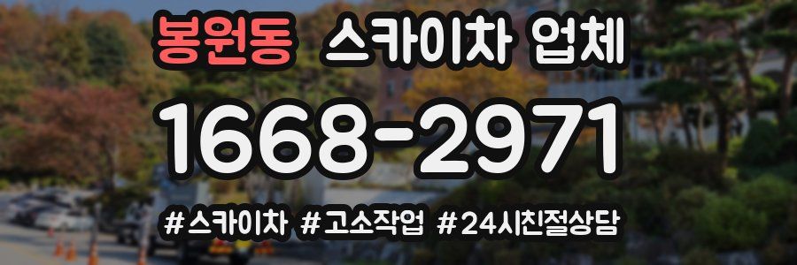 봉원동 스카이차 업체