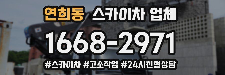 연희동 스카이차 업체