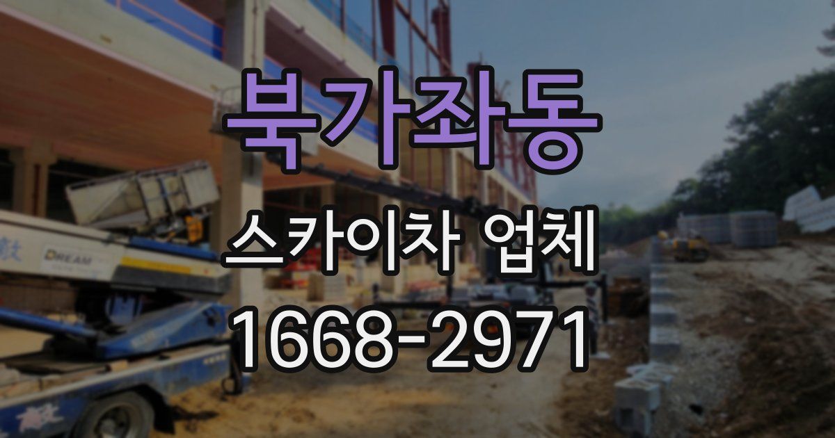 북가좌동 스카이차 업체