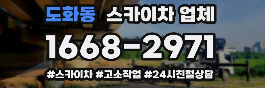 도화동 스카이차 업체