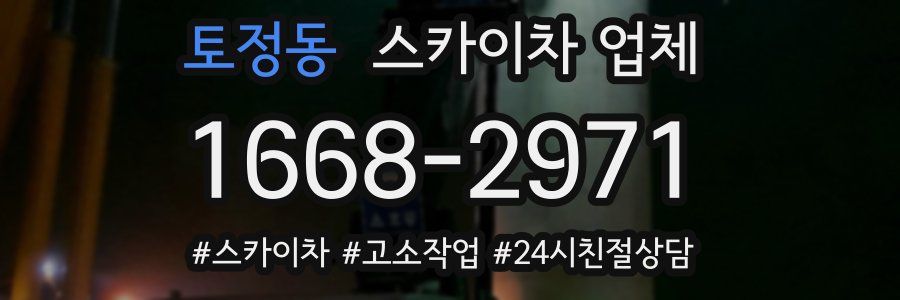 토정동 스카이차 업체