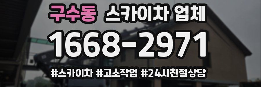 구수동 스카이차 업체