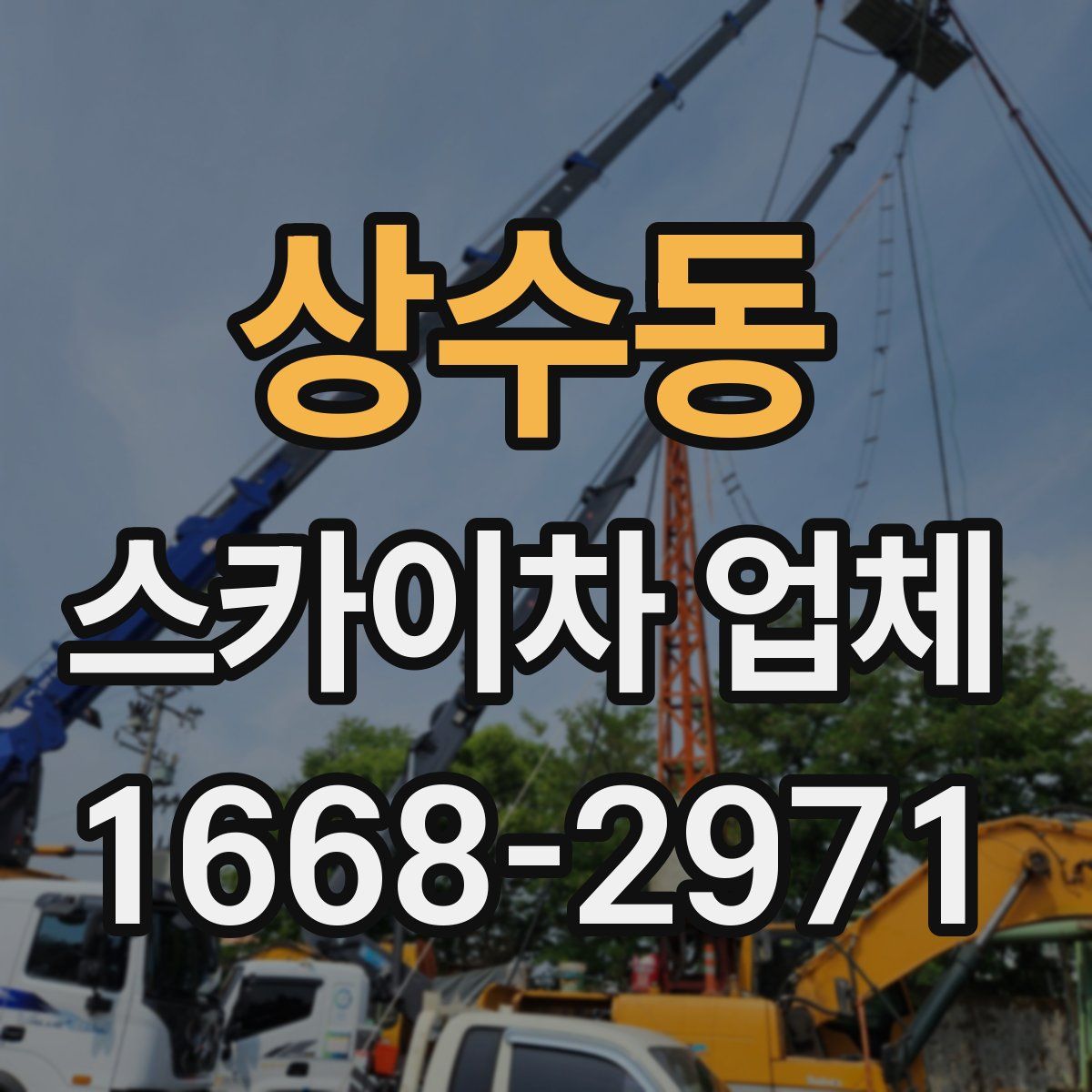 상수동 스카이차 업체
