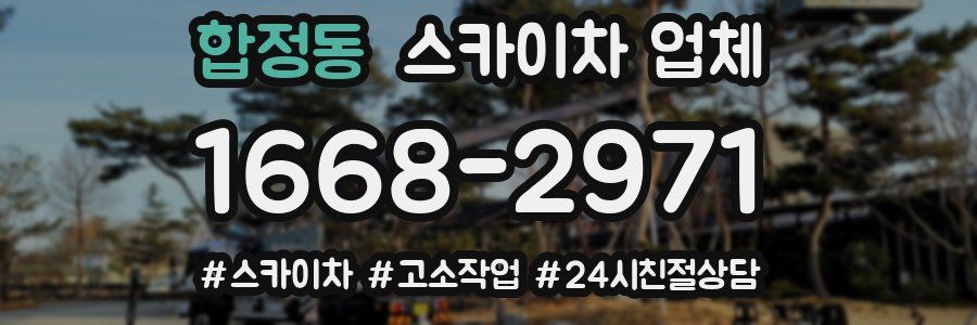 합정동 스카이차 업체