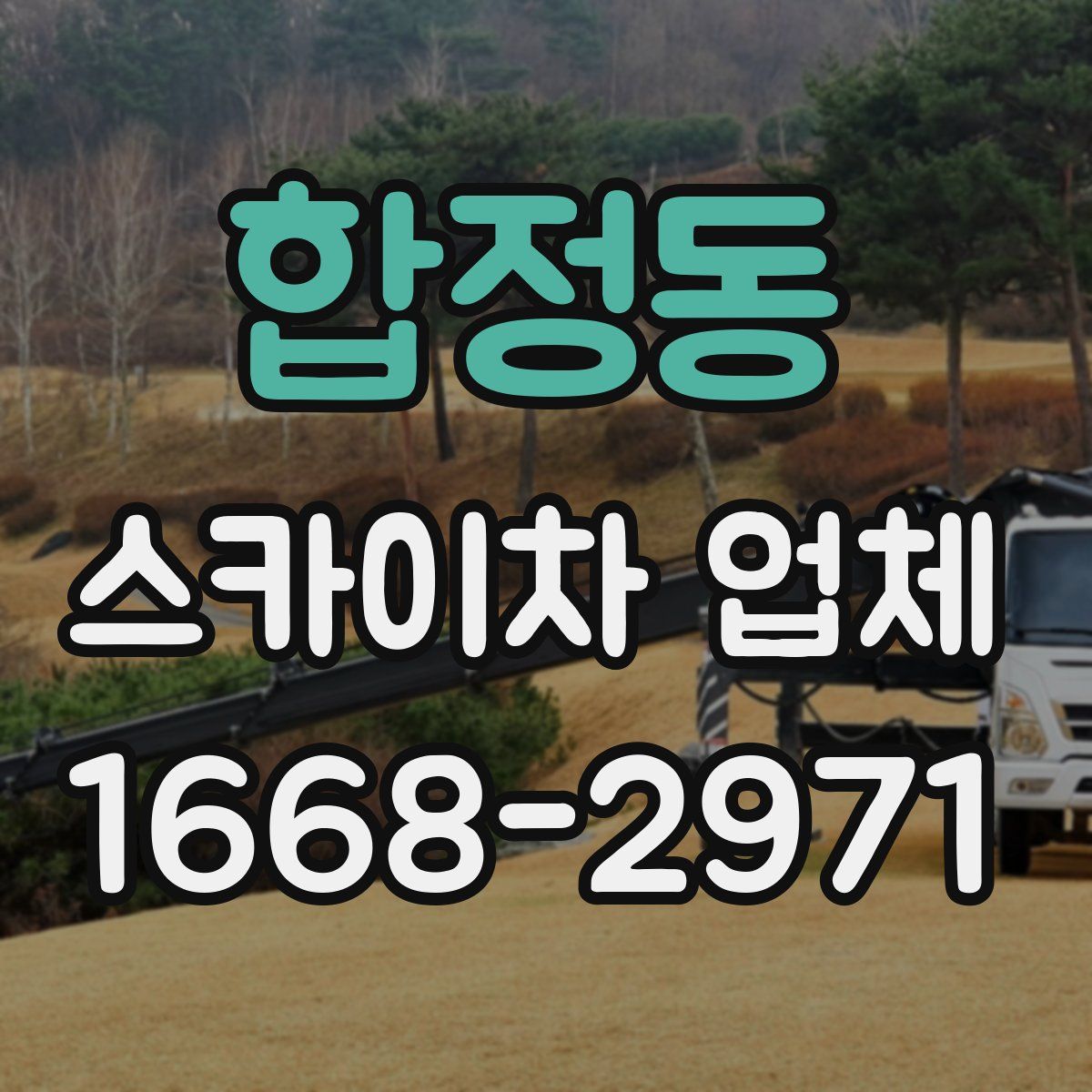 합정동 스카이차 업체