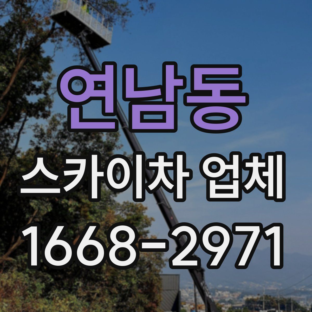 연남동 스카이차 업체