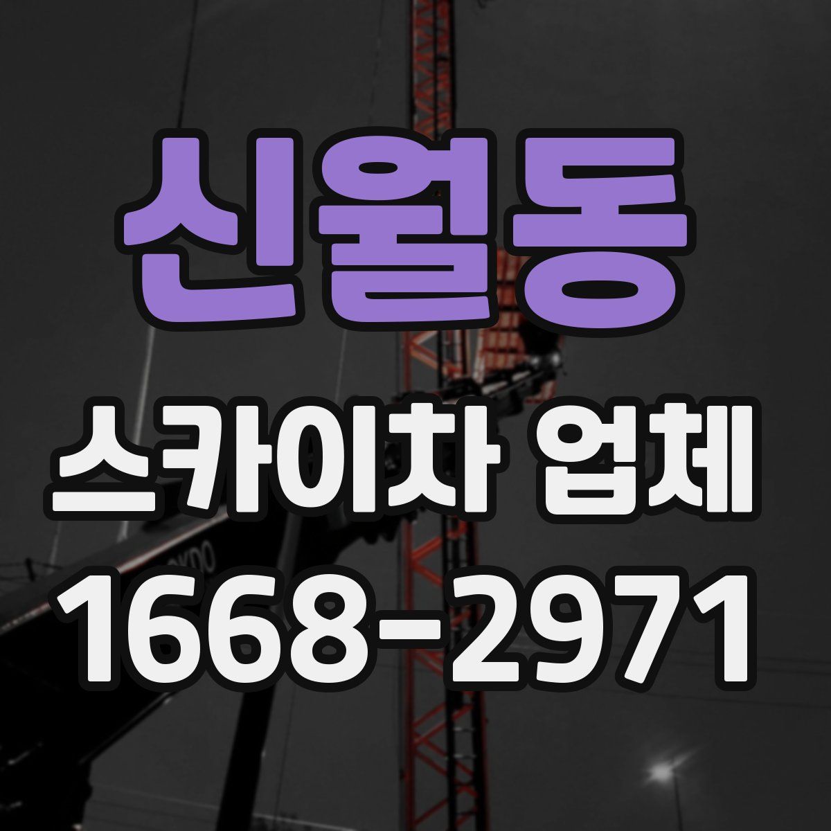 신월동 스카이차 업체
