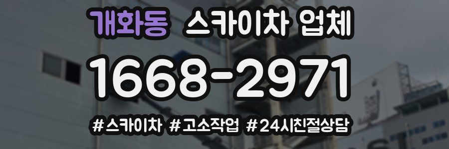 개화동 스카이차 업체