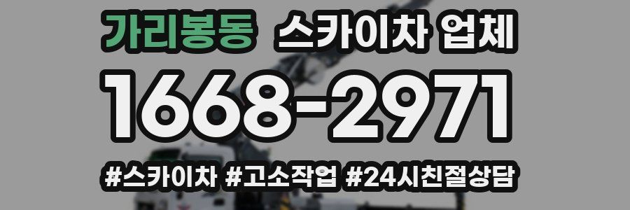 가리봉동 스카이차 업체