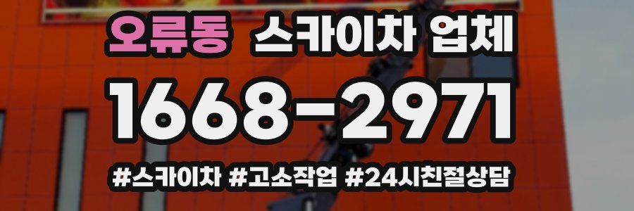 오류동 스카이차 업체