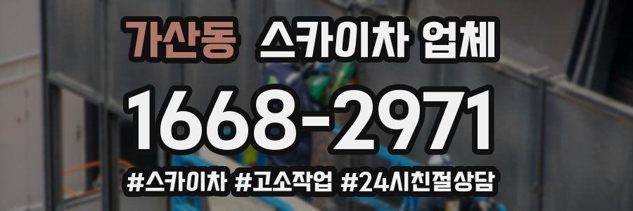 가산동 스카이차 업체