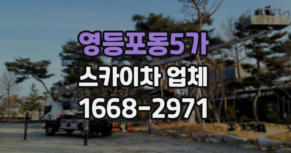 영등포동5가 스카이차 업체