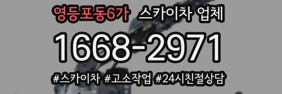 영등포동6가 스카이차 업체