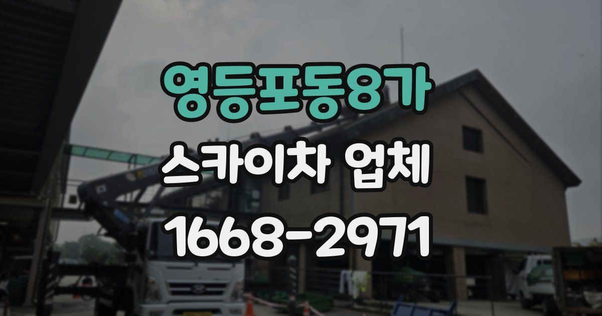 영등포동8가 스카이차 업체