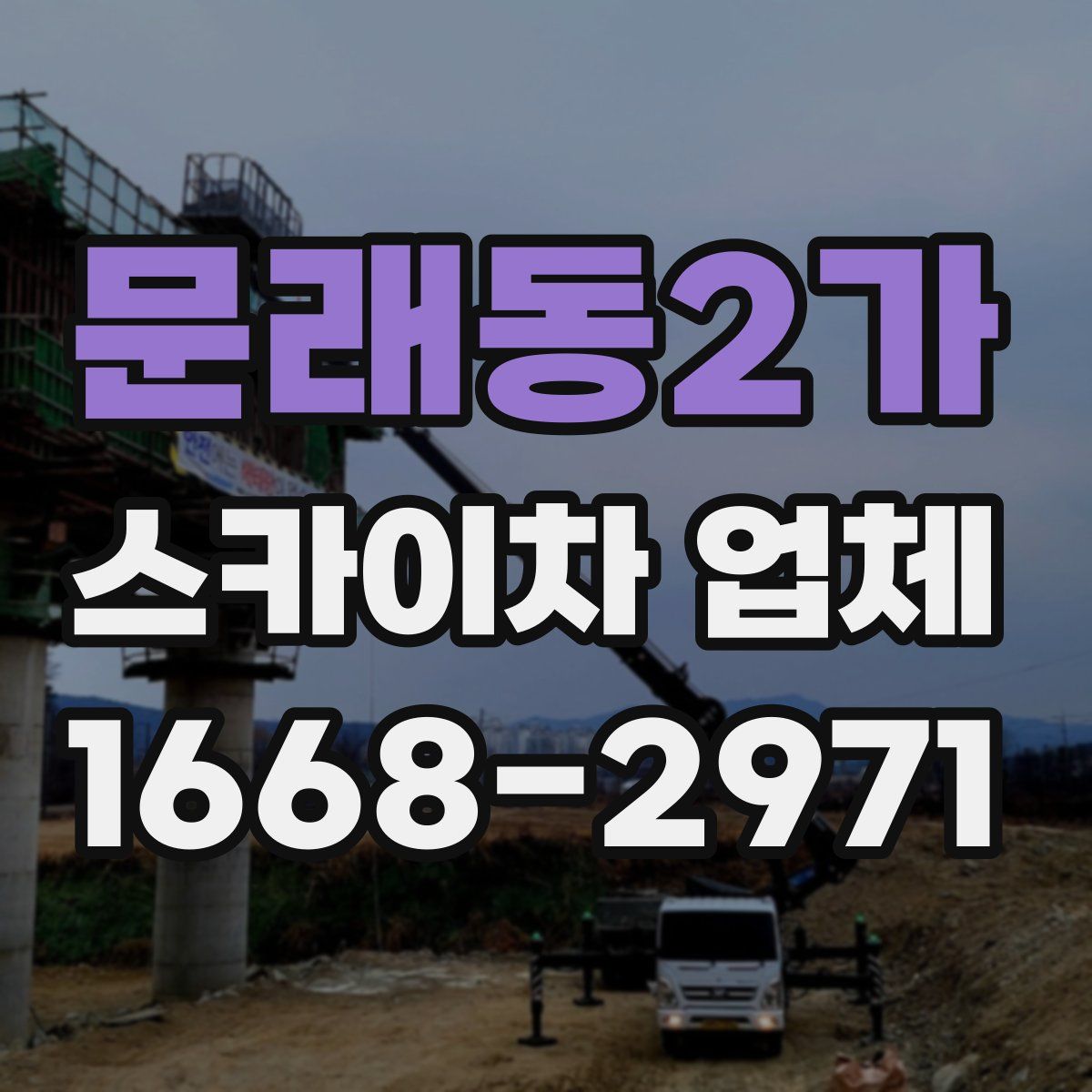 문래동2가 스카이차 업체