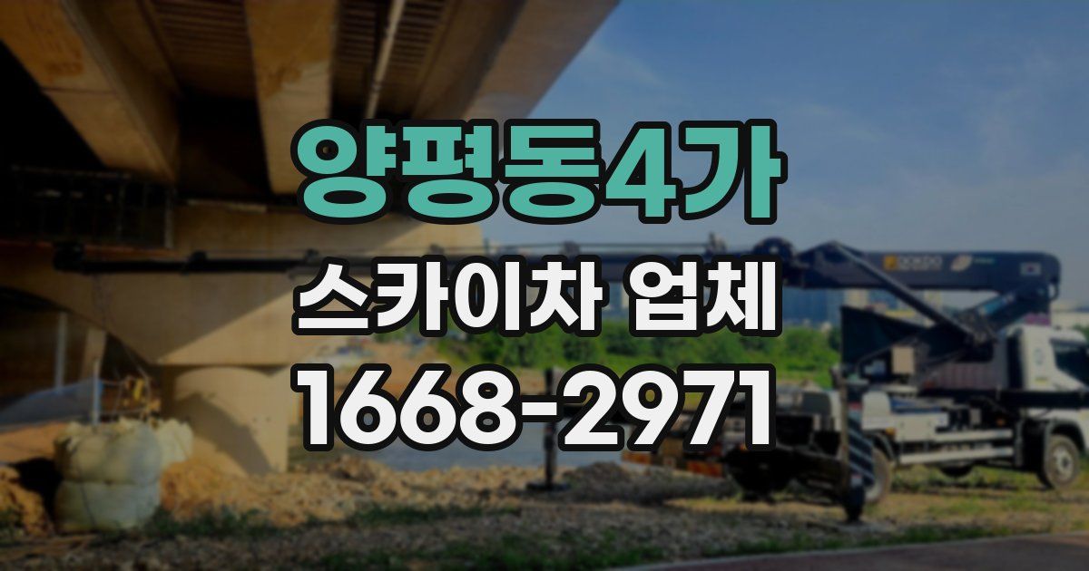 양평동4가 스카이차 업체