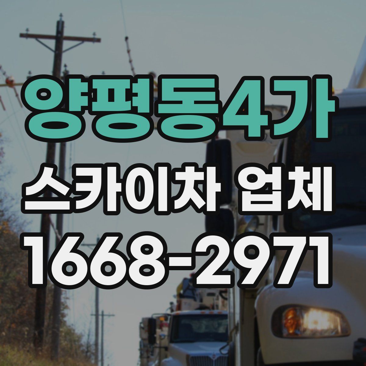 양평동4가 스카이차 업체
