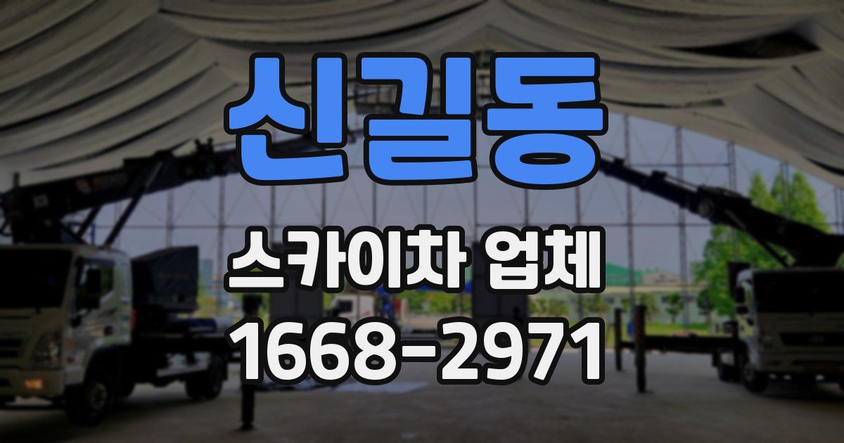 신길동 스카이차 업체