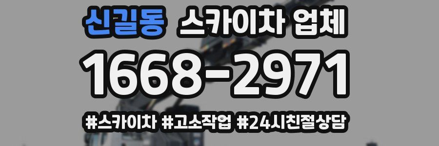 신길동 스카이차 업체