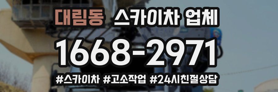 대림동 스카이차 업체