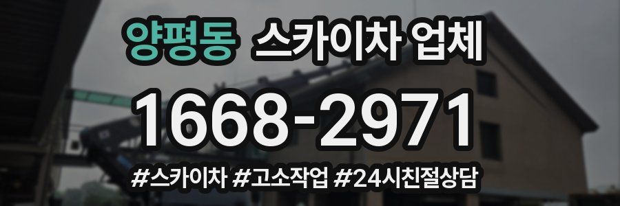 양평동 스카이차 업체