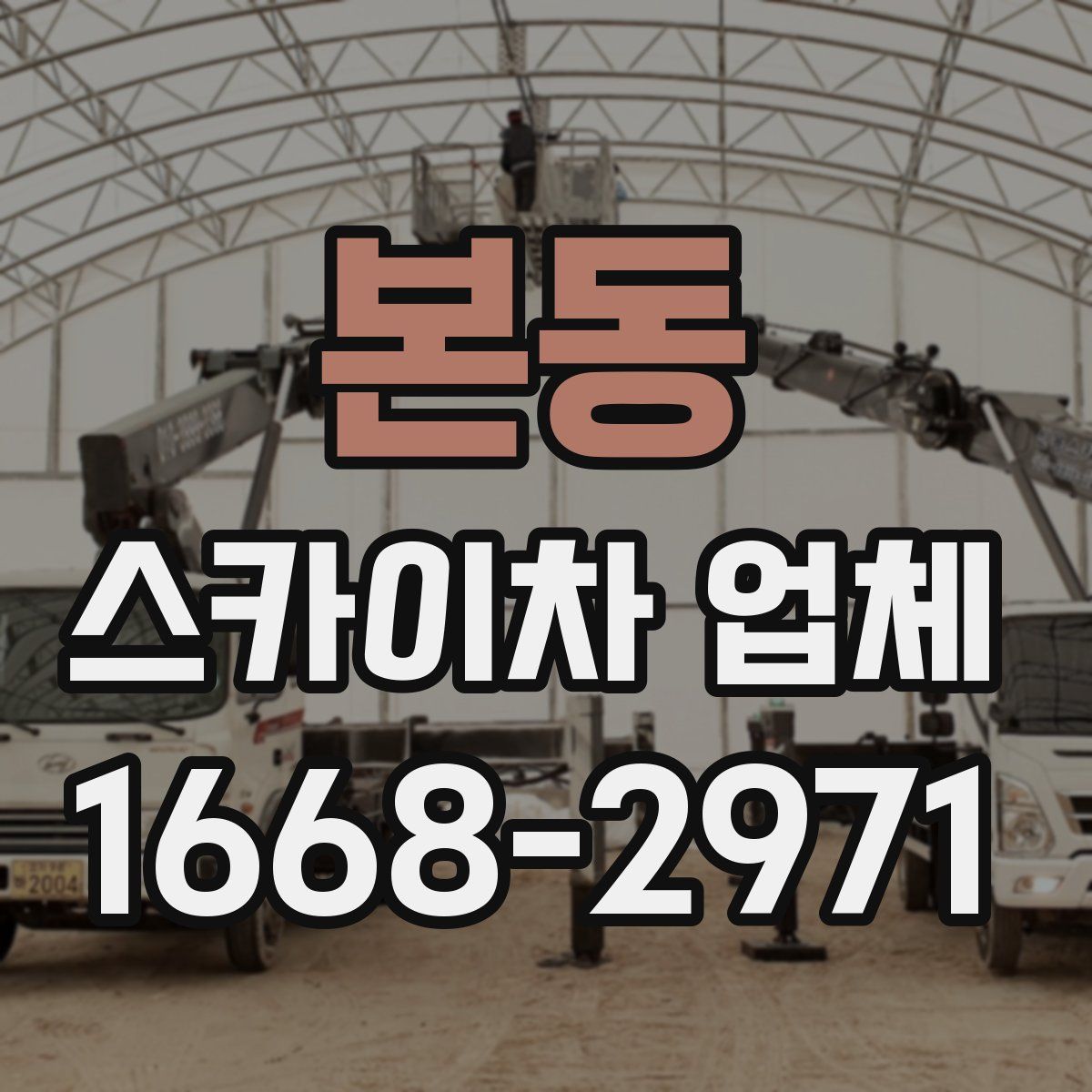 본동 스카이차 업체