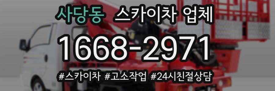 사당동 스카이차 업체