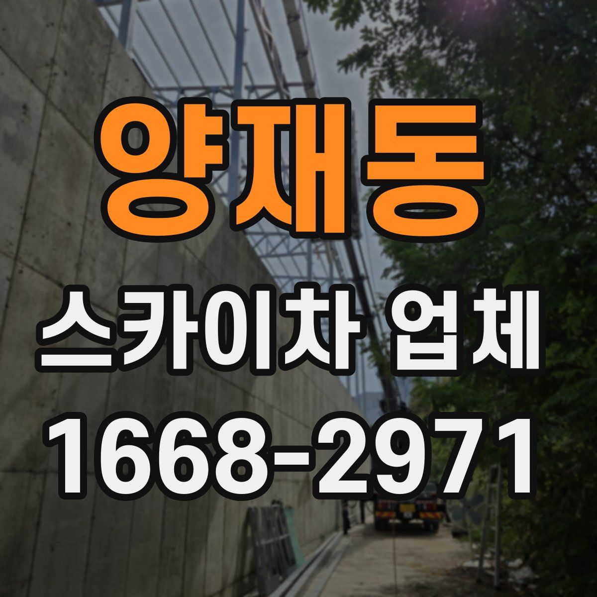 양재동 스카이차 업체