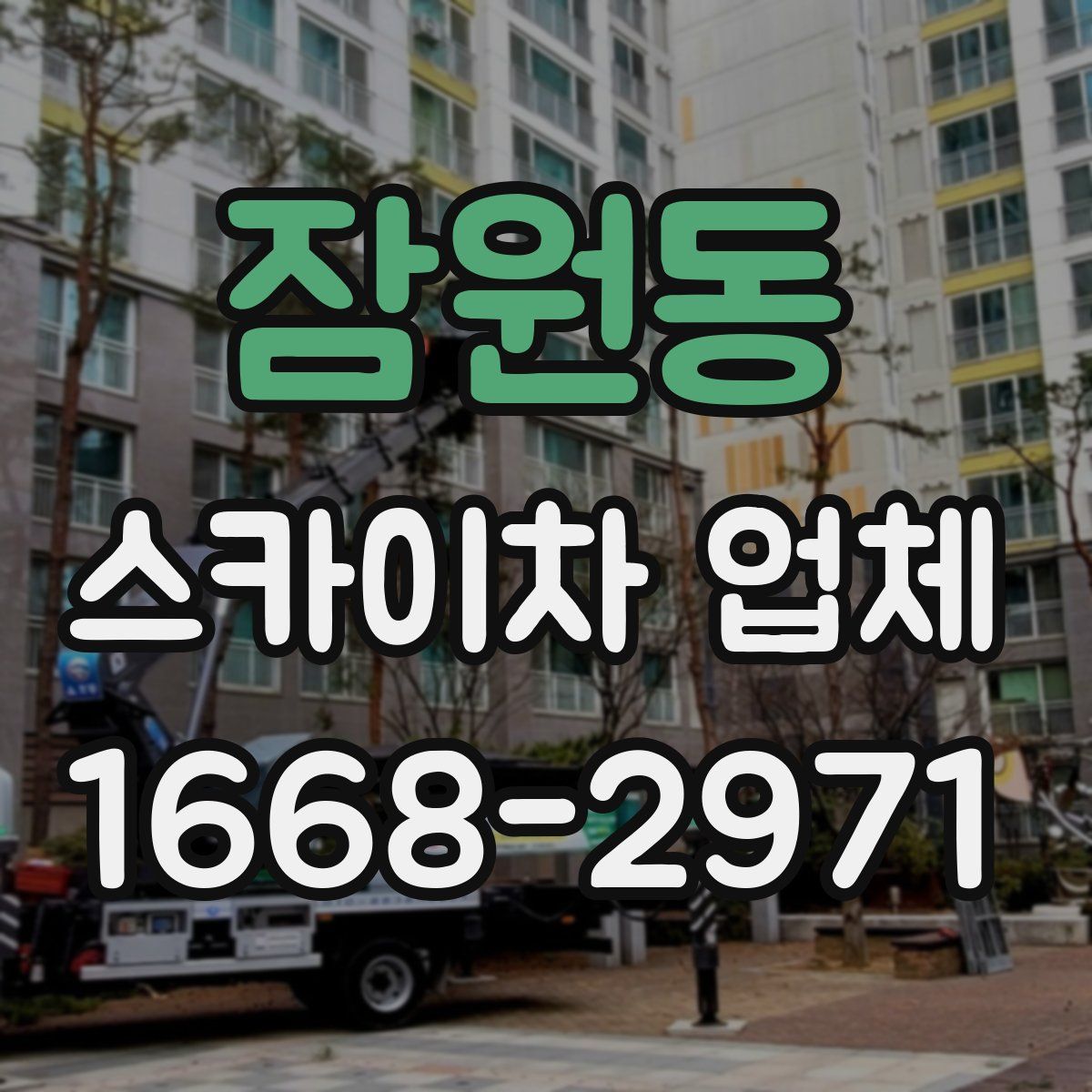잠원동 스카이차 업체