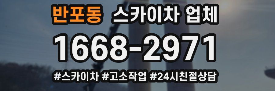 반포동 스카이차 업체