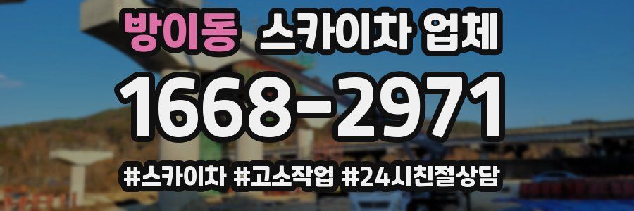 방이동 스카이차 업체